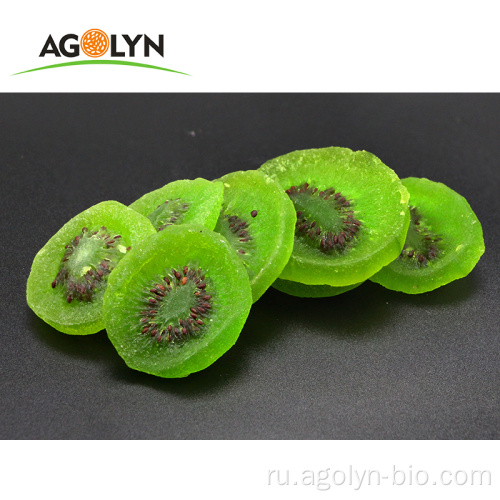 Здоровые закуски зеленые высушенные киви фруктовые чипсы